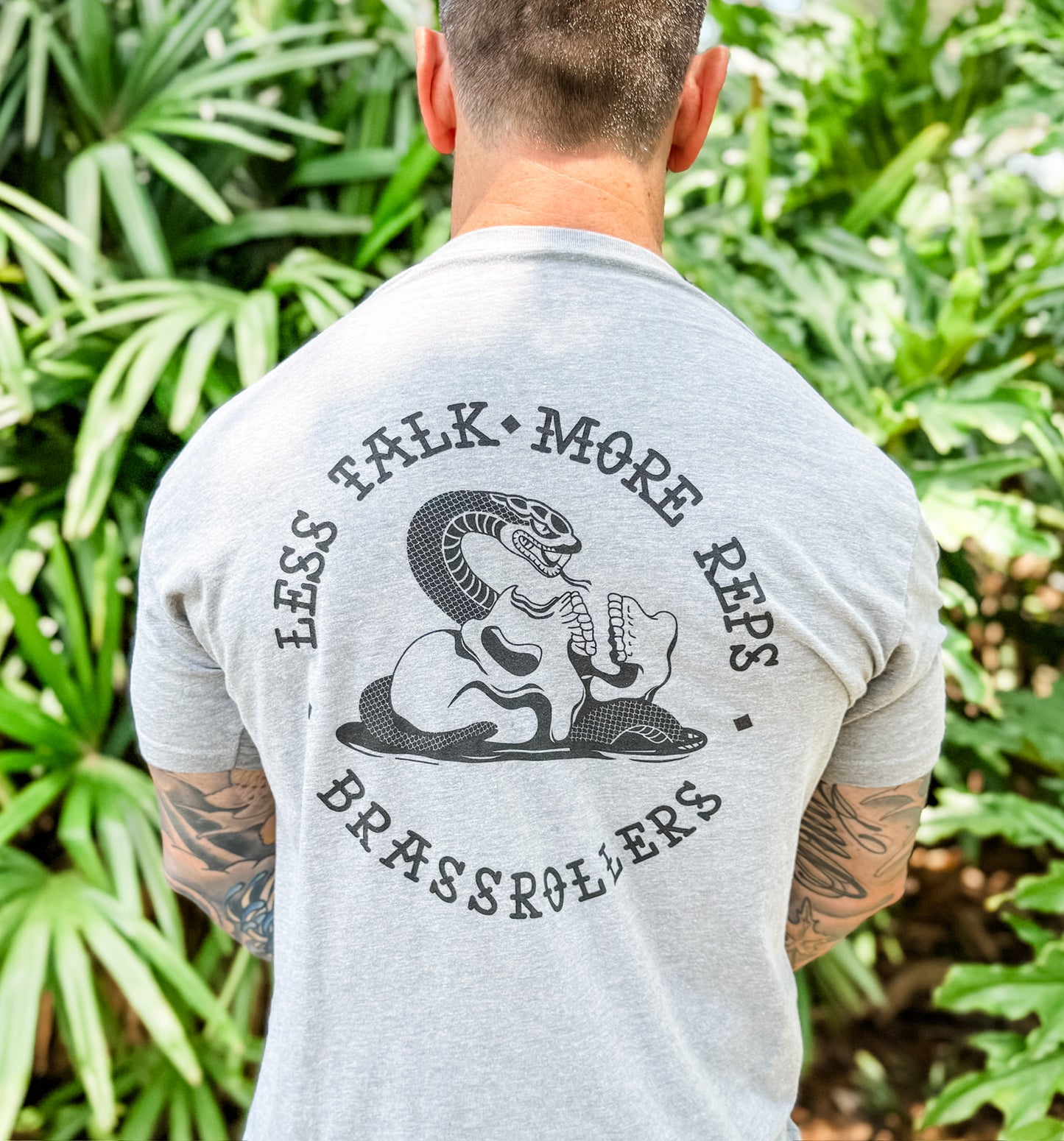 Less Talk Tee Grey
