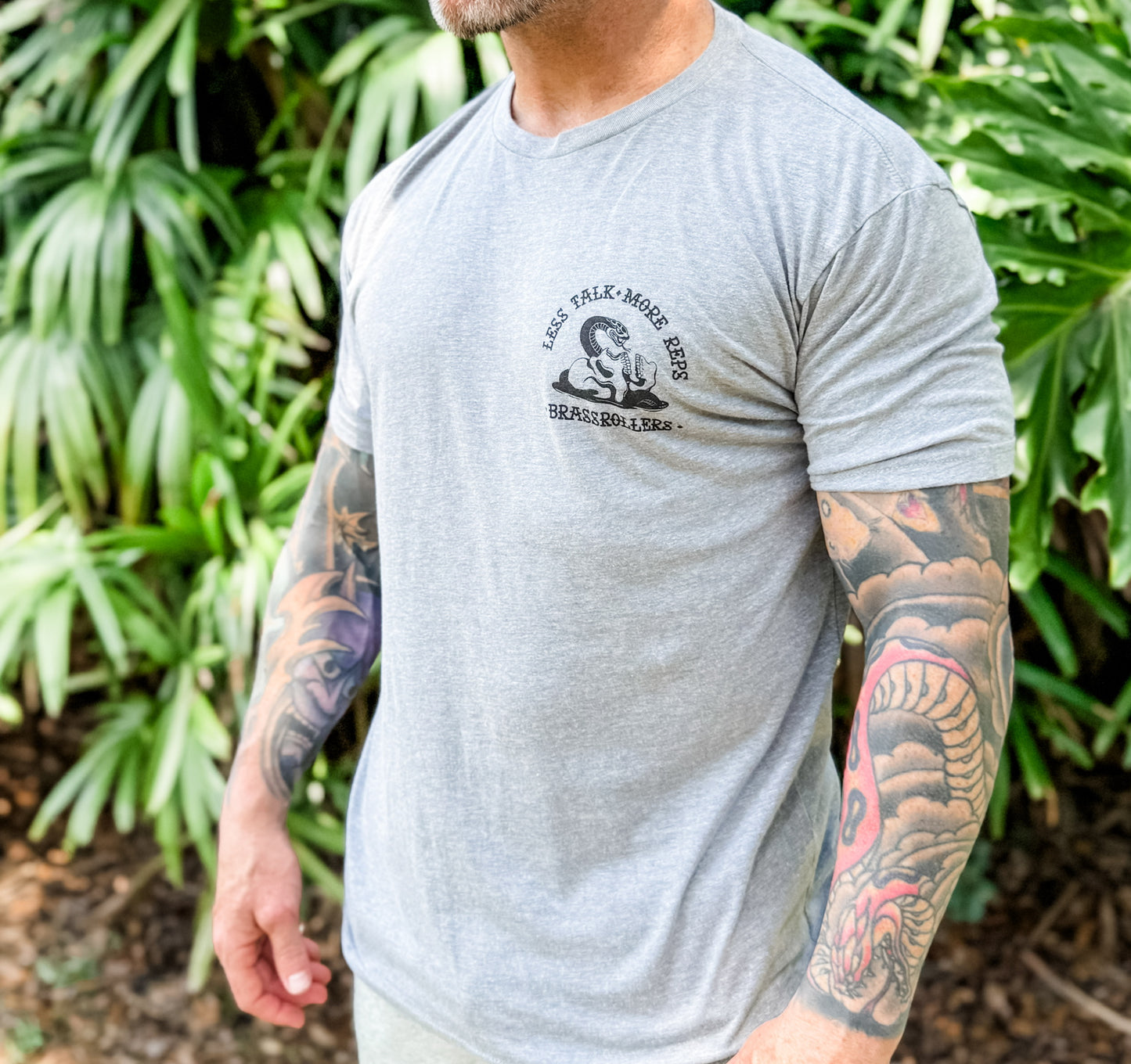 Less Talk Tee Grey