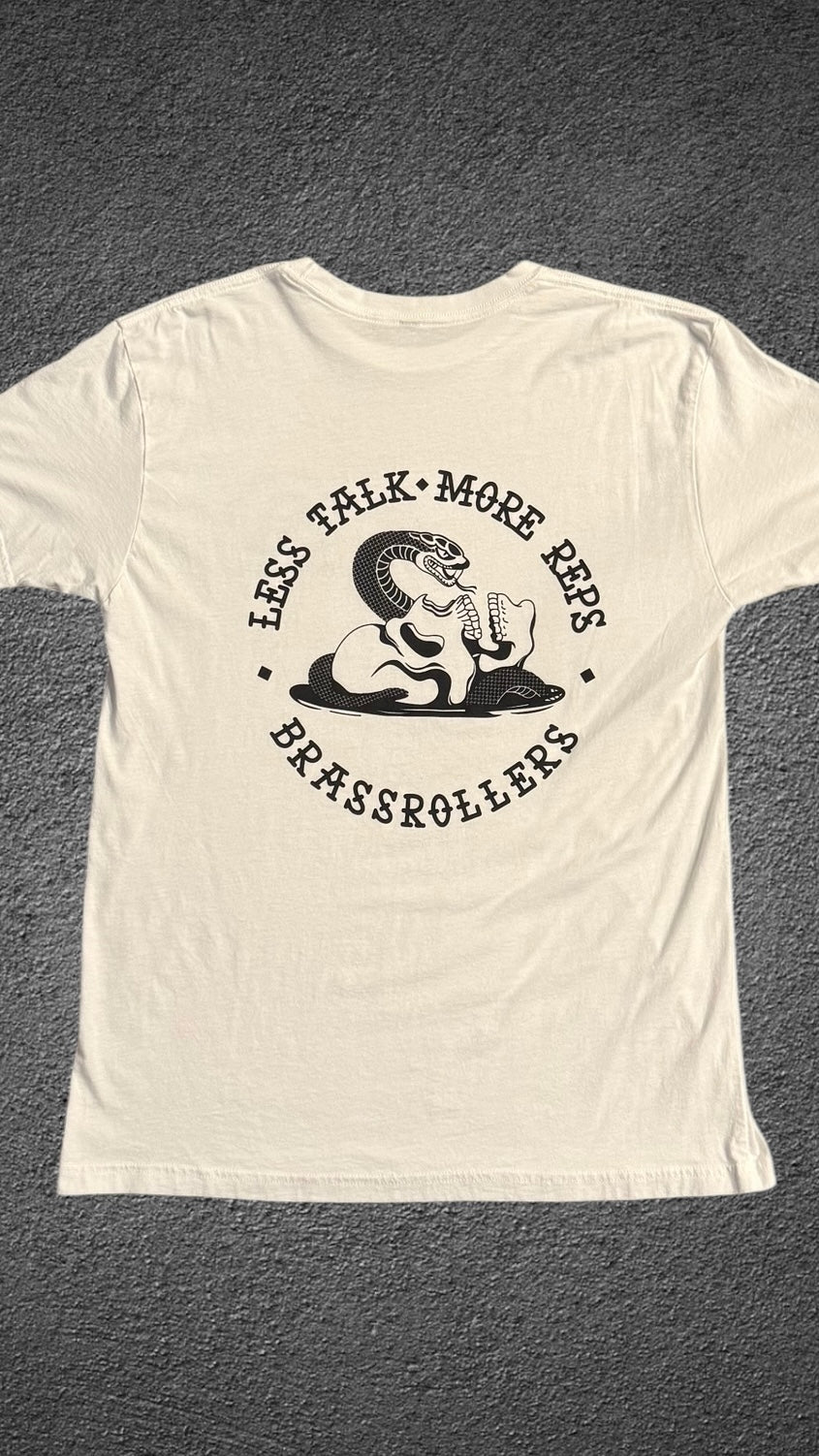 Less Talk Tee Oatmeal