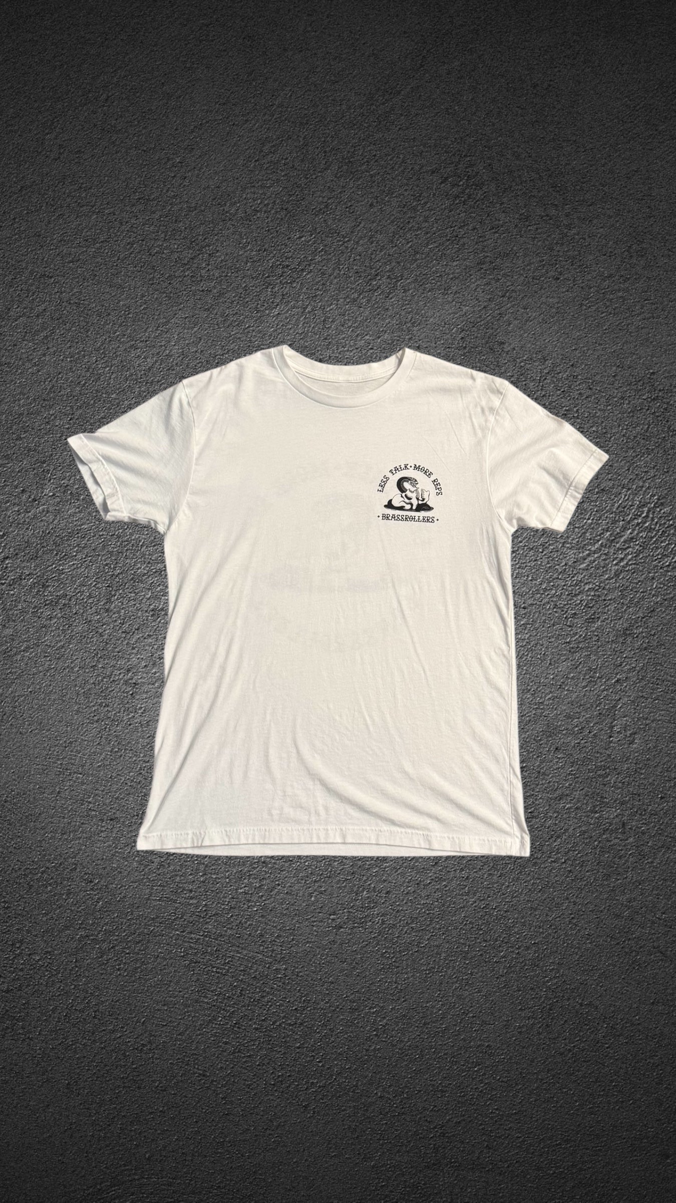 Less Talk Tee White