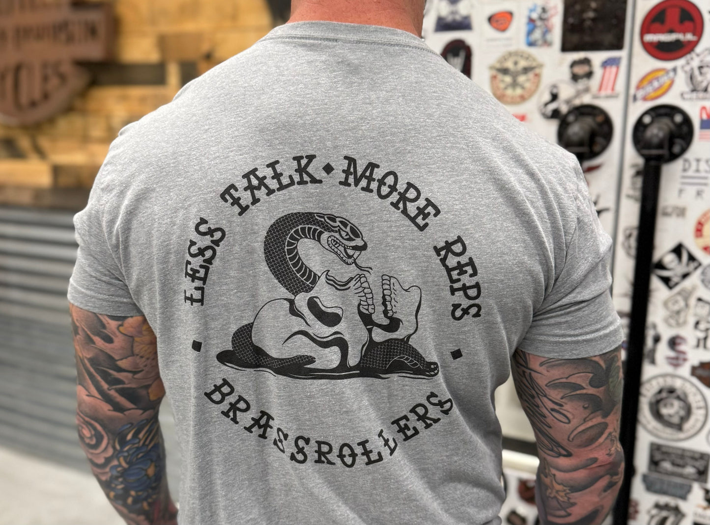 Less Talk Tee Grey