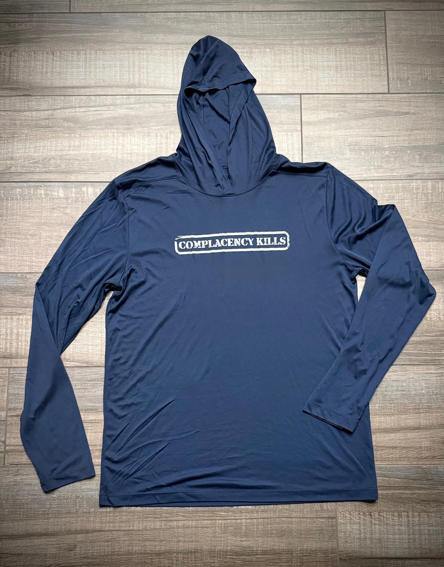 Complacency Kills Sun Shirt Navy