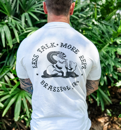 Less Talk Tee White