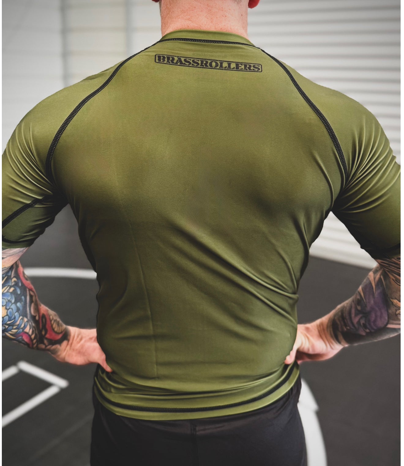 Complacency Kills Rash Guard OD Green