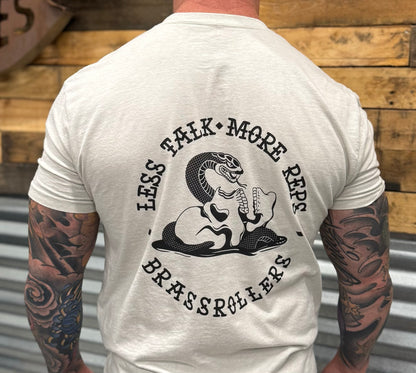 Less Talk Tee Oatmeal