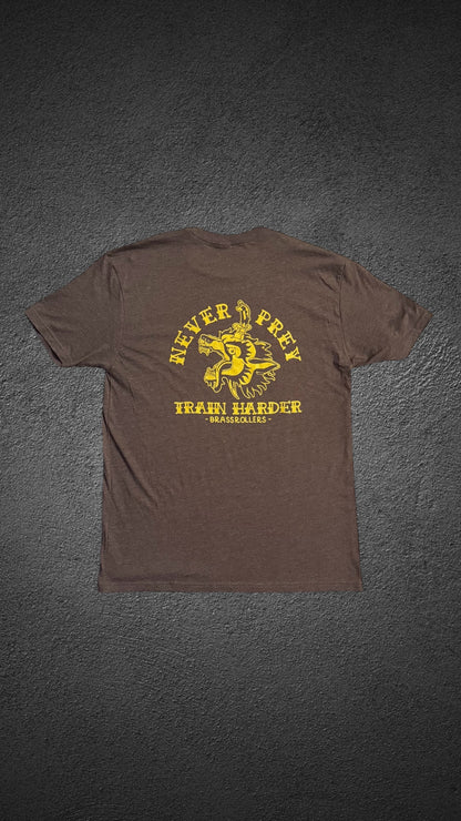 Never Prey Tee Brown