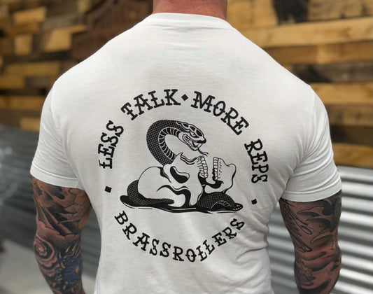 Less Talk Tee White